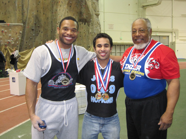 at the uSaPl Maryland State Powerlifting and Bench Press Championships, roosevelt offoha, rajiv Mallipudi and floyd hayes set 16 records between them. Photo: Charlene Hayes