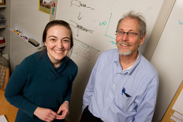 Kathleen Burns and Jef Boeke lead teams at the School of Medicine that are examining how transposons contribute to human genetic diversity. Photo: Will Kirk/Homewoodphoto.jhu.edu